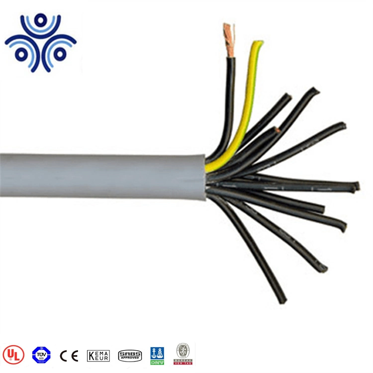 La norma IEC Copper-Core aislamiento XLPE y funda de PVC resistente al fuego de cinta llama los cables de control 450/750V