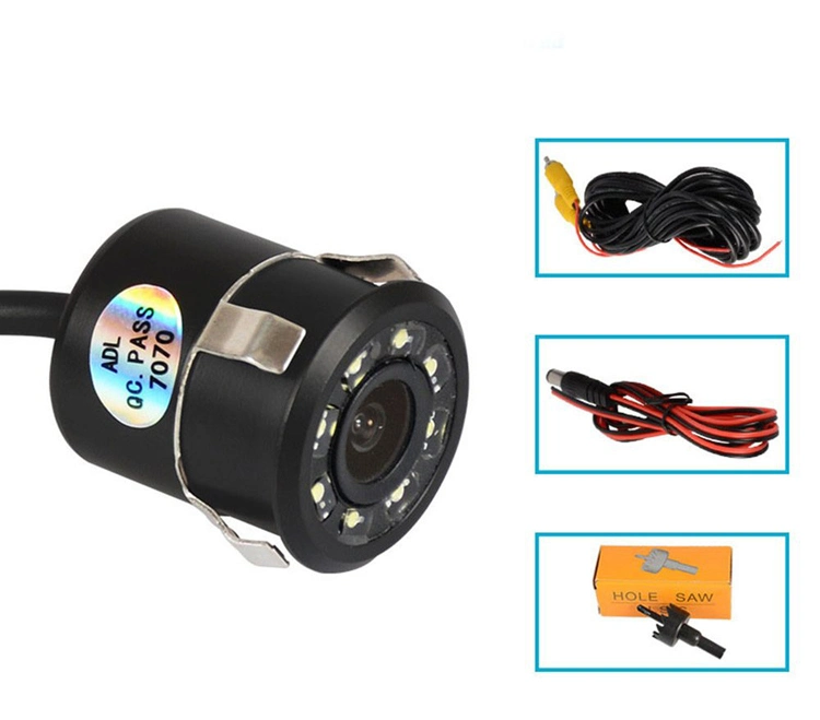 Universal Waterproof Night Vision HD CCD/Ahd 18.5mm 8LED/8IR Mini Auto Car Rearview Reverse Parking Camera