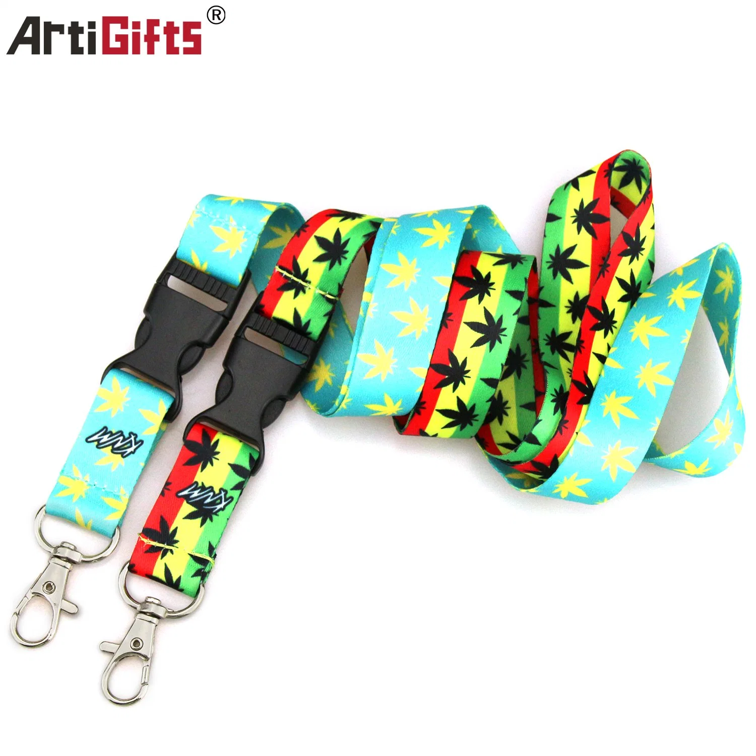 Wholesale/Supplier Factory Price Printed ID Card Holder Customized 20 mm Individual Colorful Woven Nylon Heat Transfer Lanyard with High quality/High cost performance 