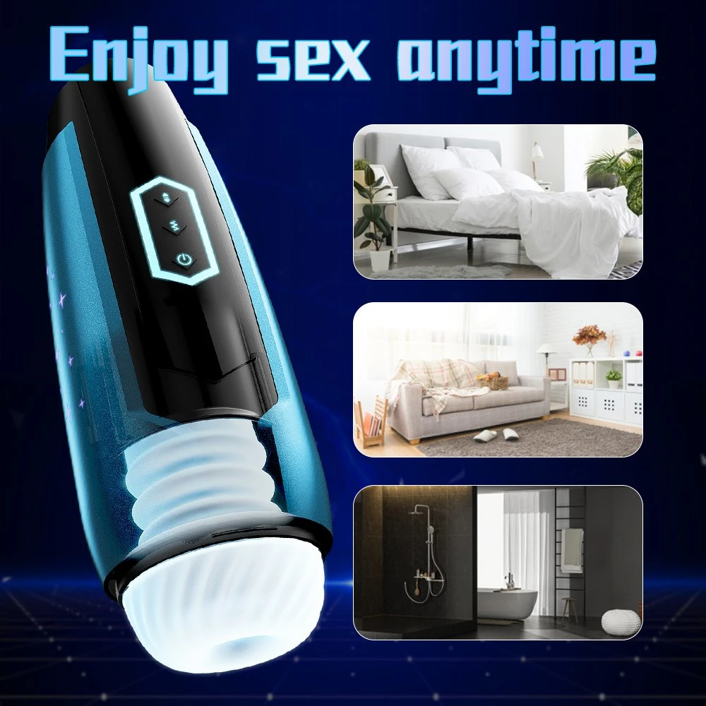 Artificial Silicone Ipx7 Men Realistic Automatic Thrusting Masturbation Sex Toy Masturbator Cup