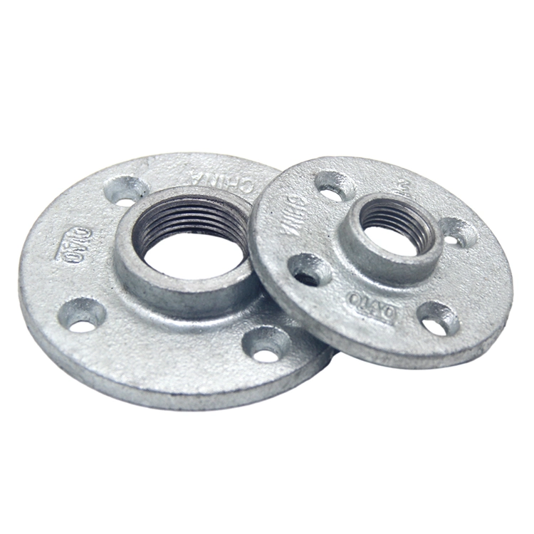 Pipe Fittings Flange Cover Cast Malleable Iron Plumbing Hardware Flange