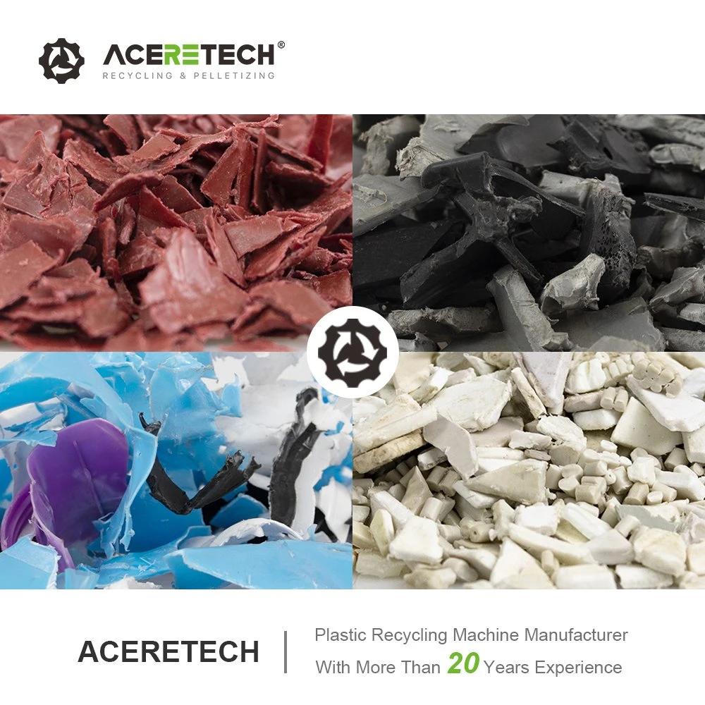 Aceretech Best Quality Plastic PP/PE/ABS/PS/PC Flakes/Regrinds Recycling Granulator Machine