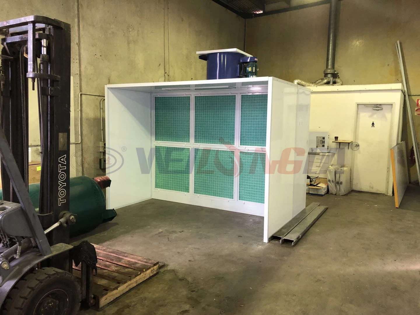 Wld-of Open Face Booth Portable Spray Booth Small Paint Booth Mini Painting Booth Preparation Station Dust Free Open Face Spray Booth Industrial Open Face