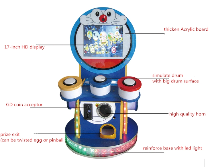 Music Game Machine Little Drummer Kid Talent Game for Mall