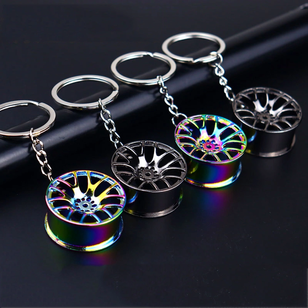 Carro de venda por grosso de acessórios chaveiro 3D o pneu da roda Keychains Rim