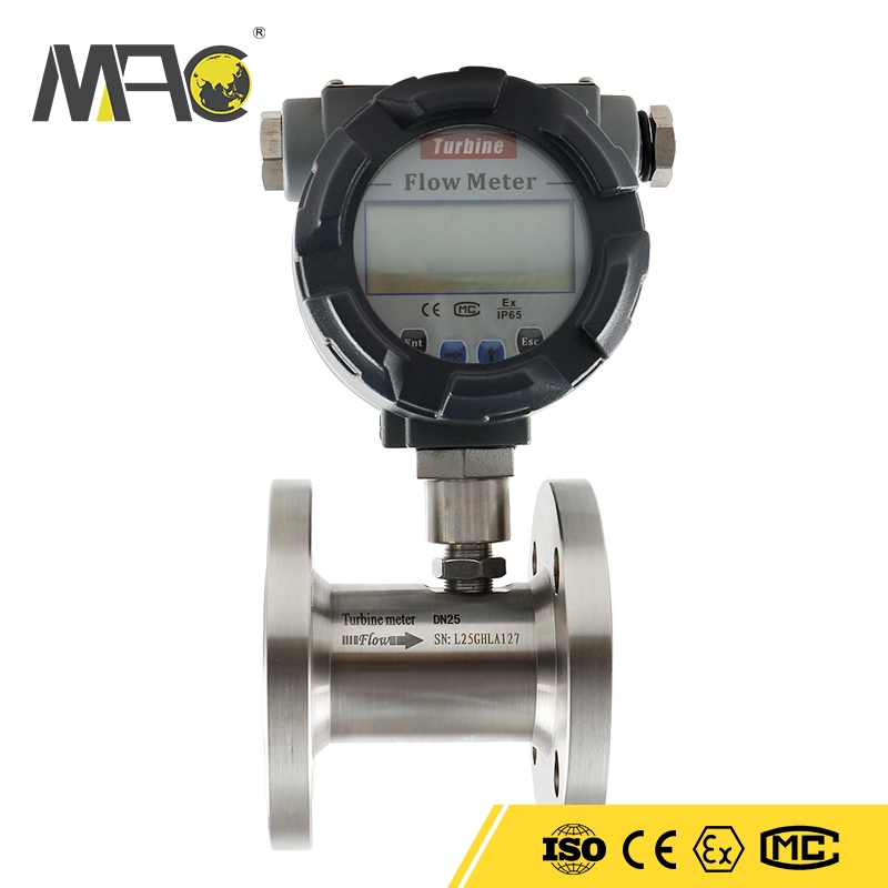 OEM High Accuracy Digital Diesel Flow Meter Turbine Fuel Oil Flow Meter