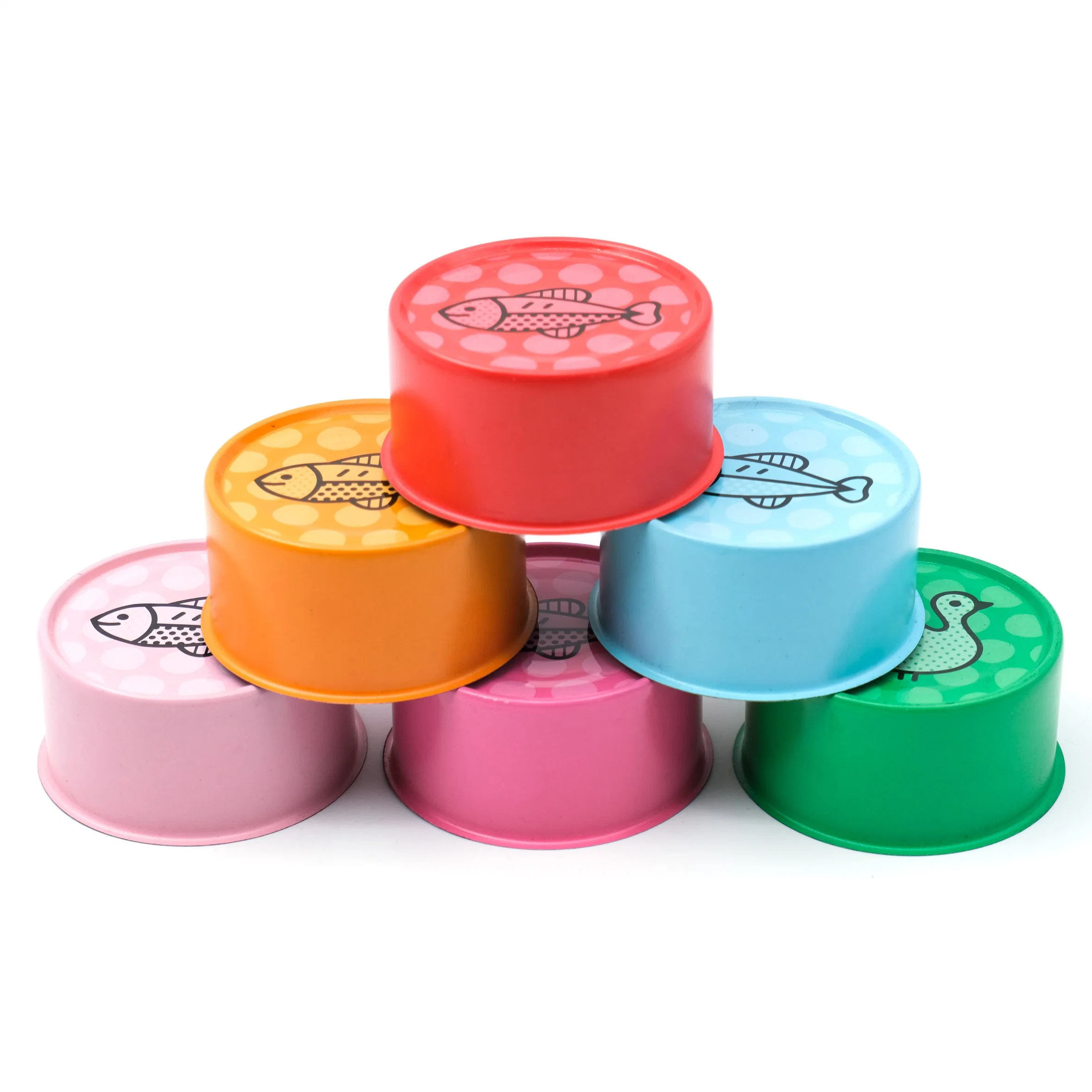 634# in Stock Empty Tinplate Custom Tuna Caviar Can with Lid for Food Canning with Color Printing