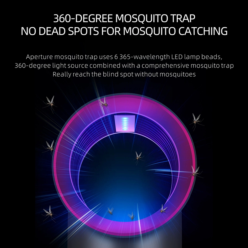 En el interior de la luz de Asesino de mosquitos electrónico USB insecto plaga de insectos Repeller Zapper