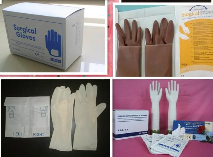 Disposable Sterile Latex Surgical Glove Powdered