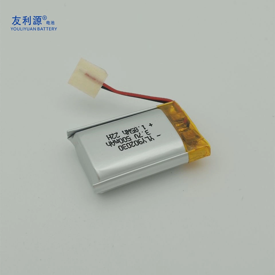 Original Factory Liion Lipo Battery CE RoHS Un38.3 MSDS 902030 3.7V 500mAh Rechargeable 1.85wh Polymer Battery for POS/Car Key