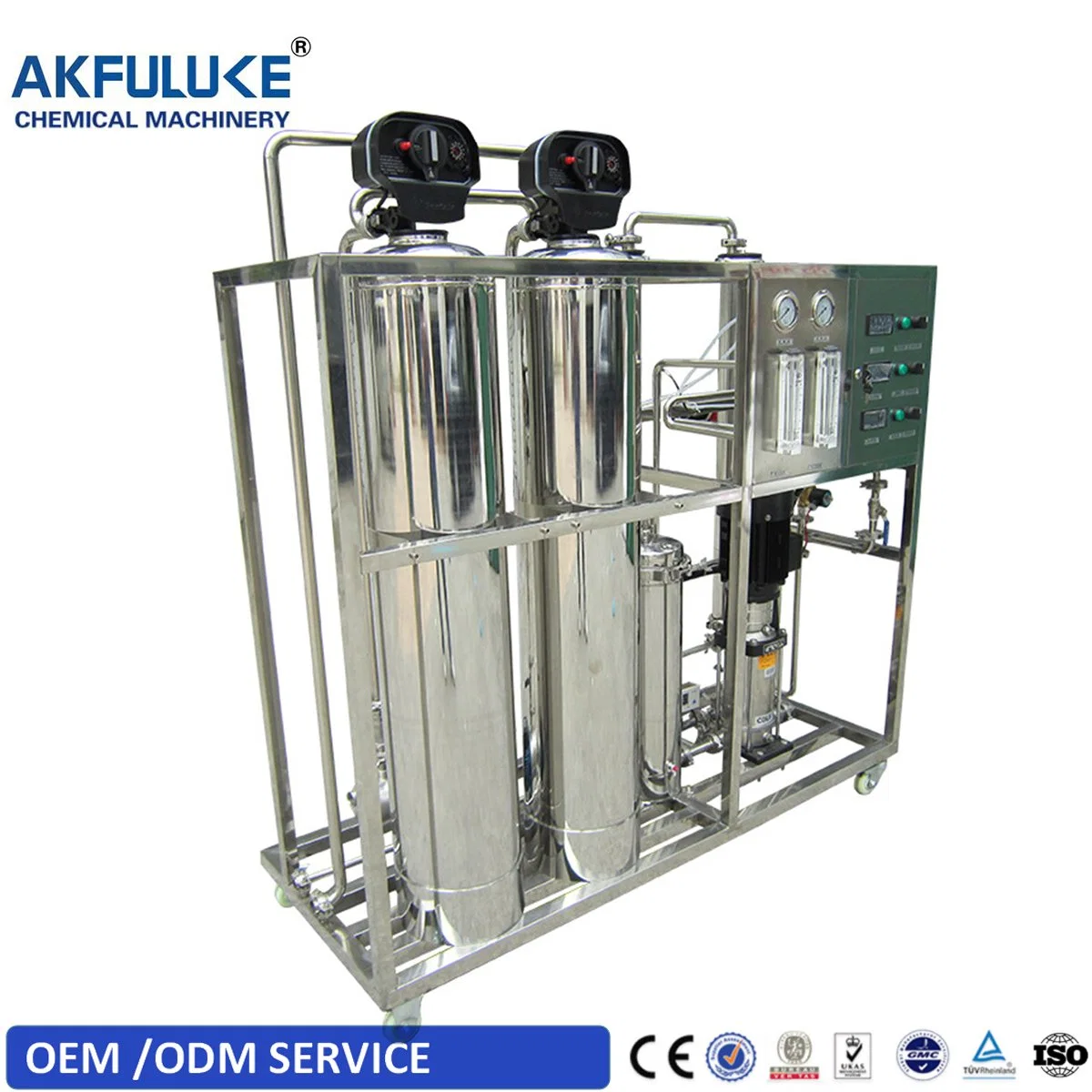 La producción de cosméticos de la planta de tratamiento de agua RO Filtro de Osmosis Inversa con el sistema EDI operación automática de proveedor de cosmética 4040 4080 500 lph agua de Osmosis Inversa RO