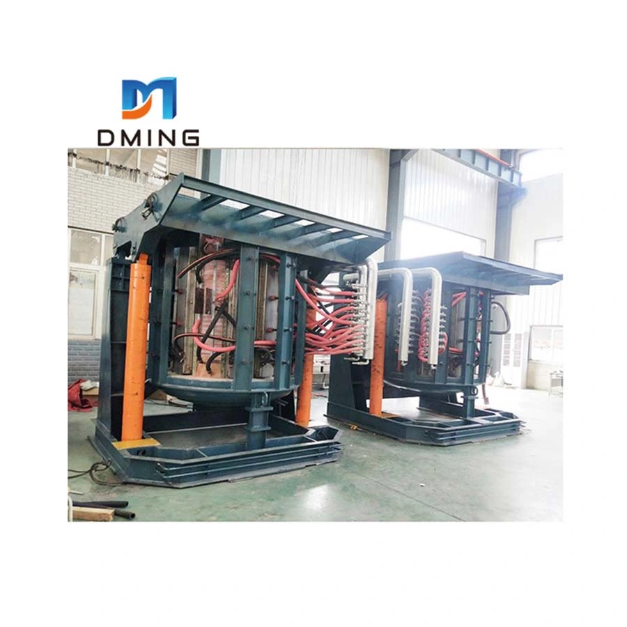 Smelting 500kg 1t Aluminum Steel Iron Induction Melting Furnace