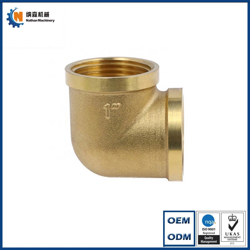 Customizable Logo Female Copper Forged Pipe Fitting Elbow Tee Brass Elbow Plumbing