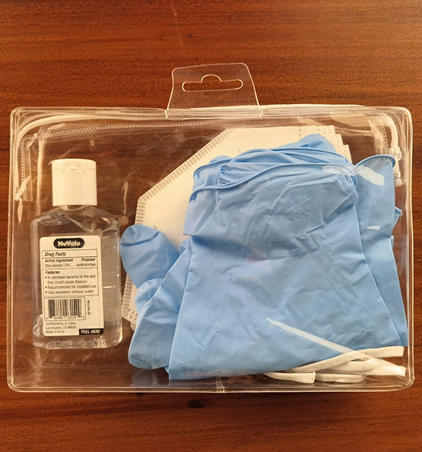 Disposable Personal Equipment Sit with Medical Clothing Protective Suit Glove FFP2 Mask