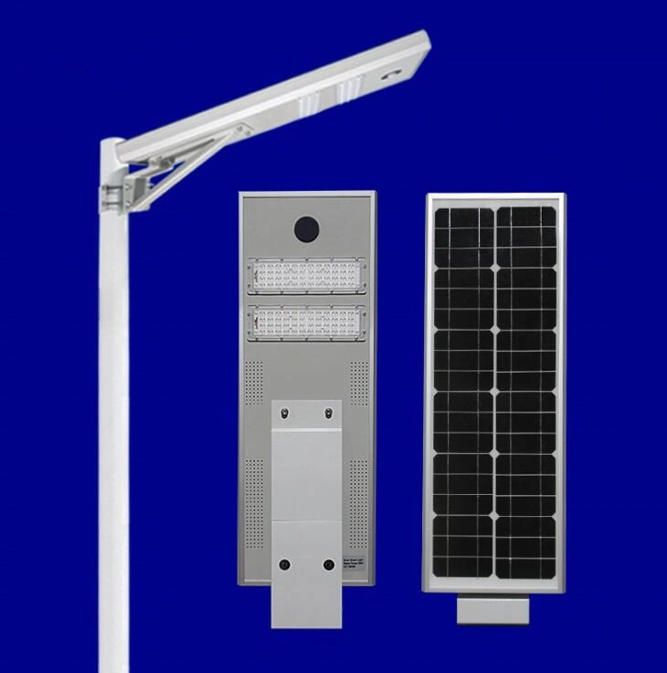 Lámpara de luz solar urbana inteligente de LED blanco puro 30W integrada