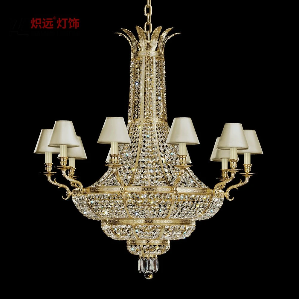 American Style Art Metal Crystal Chandelier Modern Restaurant Pendant Light