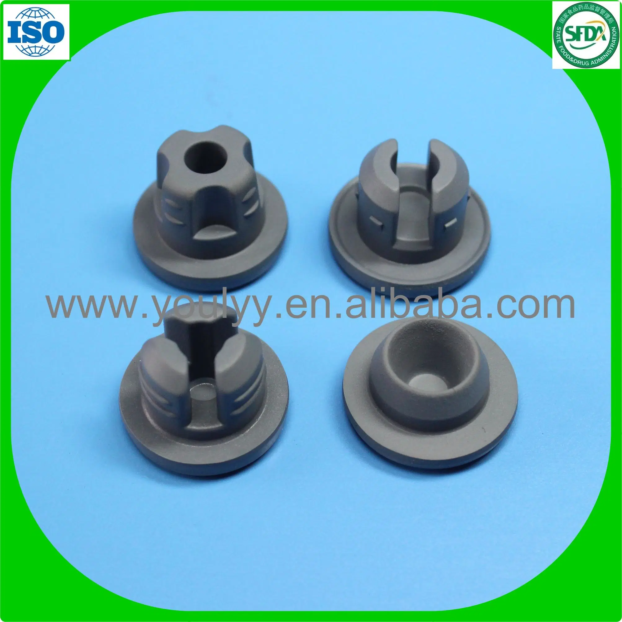 Glass Vials Rubber Stopper Cap