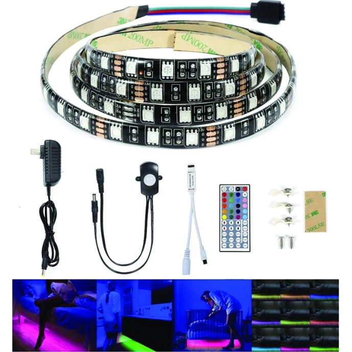 12V 5m LED Strip Tape Light Chasing Effects with Control IC Auto Run Cool White