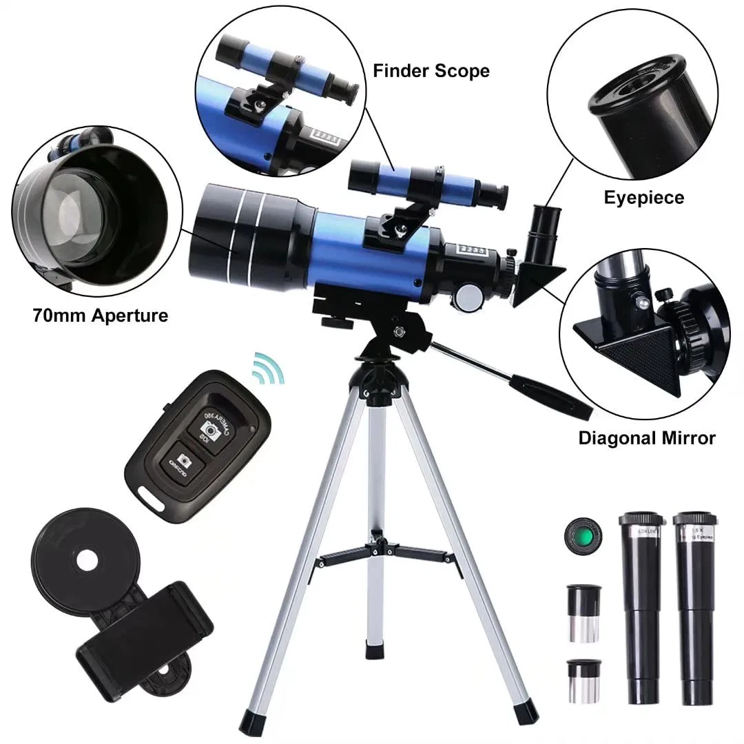 Venta caliente portátil de viaje en el exterior de alta definición de Astronomía High-Precision adultos telescopio astronómico