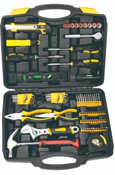 Kit de herramientas de reparación profesional Caja de herramientas manuales para el hogar con Funda de soplado