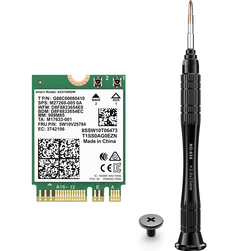 5374Mbps Comfast Tri-Band 802.11ax WiFi Bluetooth Tarjeta LAN 6e interfaz PCI Express 5.2 Módulo Adaptador tarjeta LAN