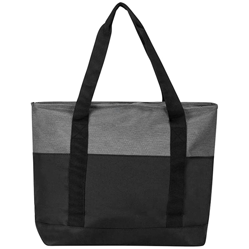 Large Fashion Wholesale Shopping Beach Tote Bag with Zipper Unisex