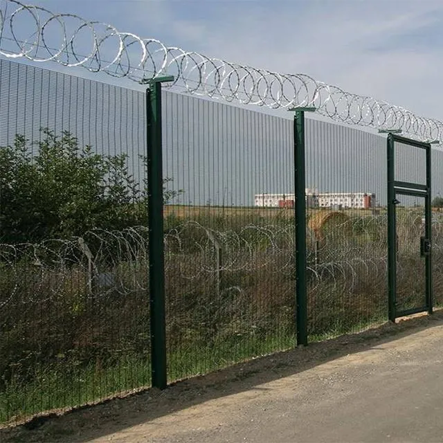 Anti-Climbing Prison PVC Coated Clear View 358 Wire Mesh Safety Metal Fence