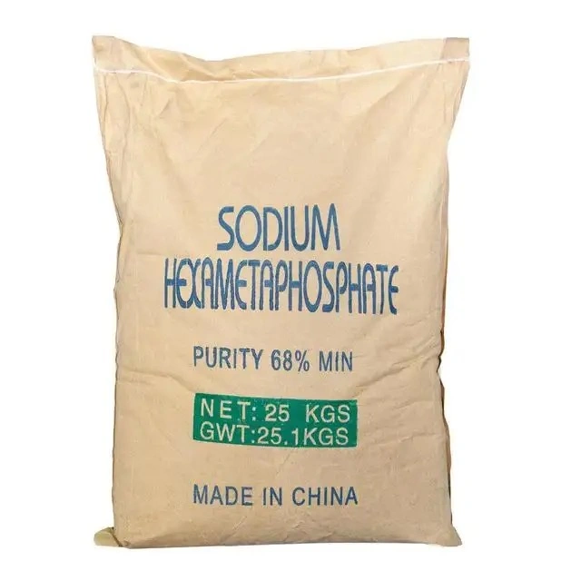 Suavizante de Hexametafosfato de sodio de grado industrial para tratamiento de agua de galvanoplastia