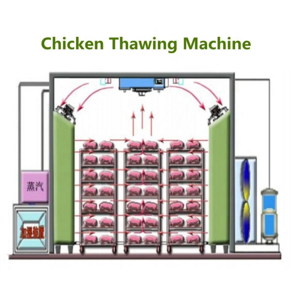 Poulet commercial boeuf matériel de décongélation de viande pour usine de transformation de la viande