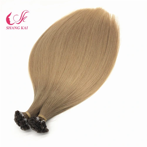 Mode de vente en gros d'usine Chaud 100% vierge Prebonded Flat-Tip humain hair extension