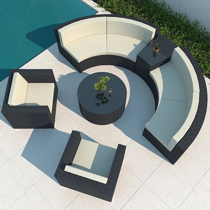 Modern Leisure Garden Terrace Rattan Chair Hotel Outdoor Sofa Furniture