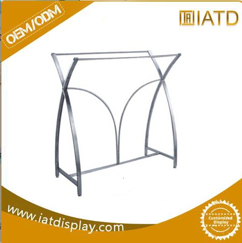 Promotion Counter Retail Stainless Steel Clothing Display Furniture for Store