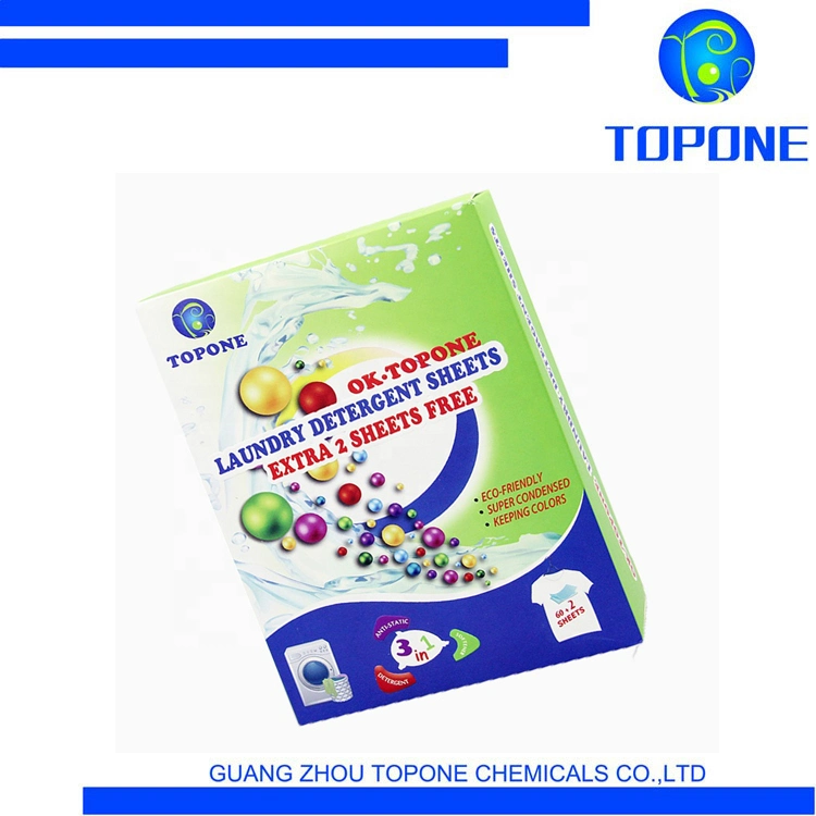 Hot Sales Wholesale/Supplier OEM/ODM Eco- Friendly Soap Paper Laundry Detergent Sheet Tablets