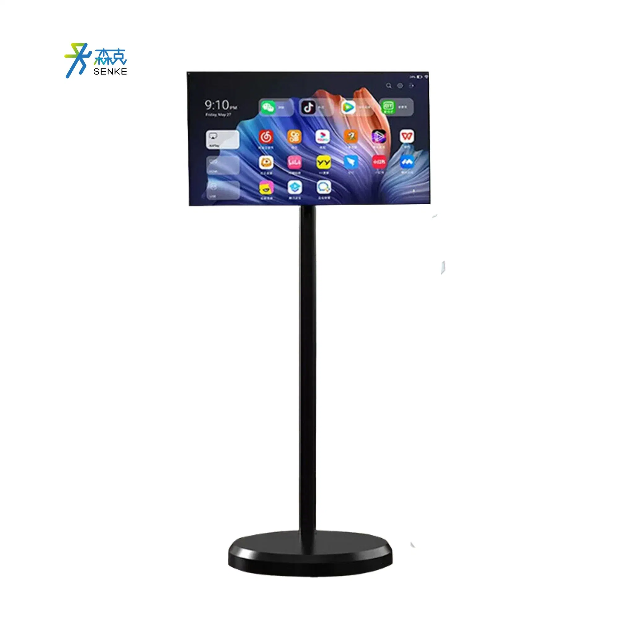 LCD Indoor Digital Signage Stand by Me Wireless Display Portable Indoor Rechargeable Rotatable Display