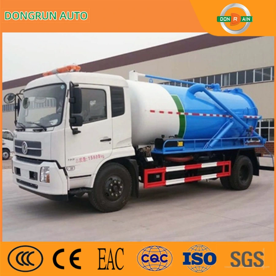 6 Wheelers Various Specialized Vehicle 10m3 Sewage Suction Tanker Truck