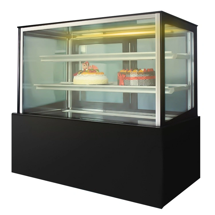 Three Shelves Desktop Refrigerated Cake Corner Showcase Bakery Display Case for Sale