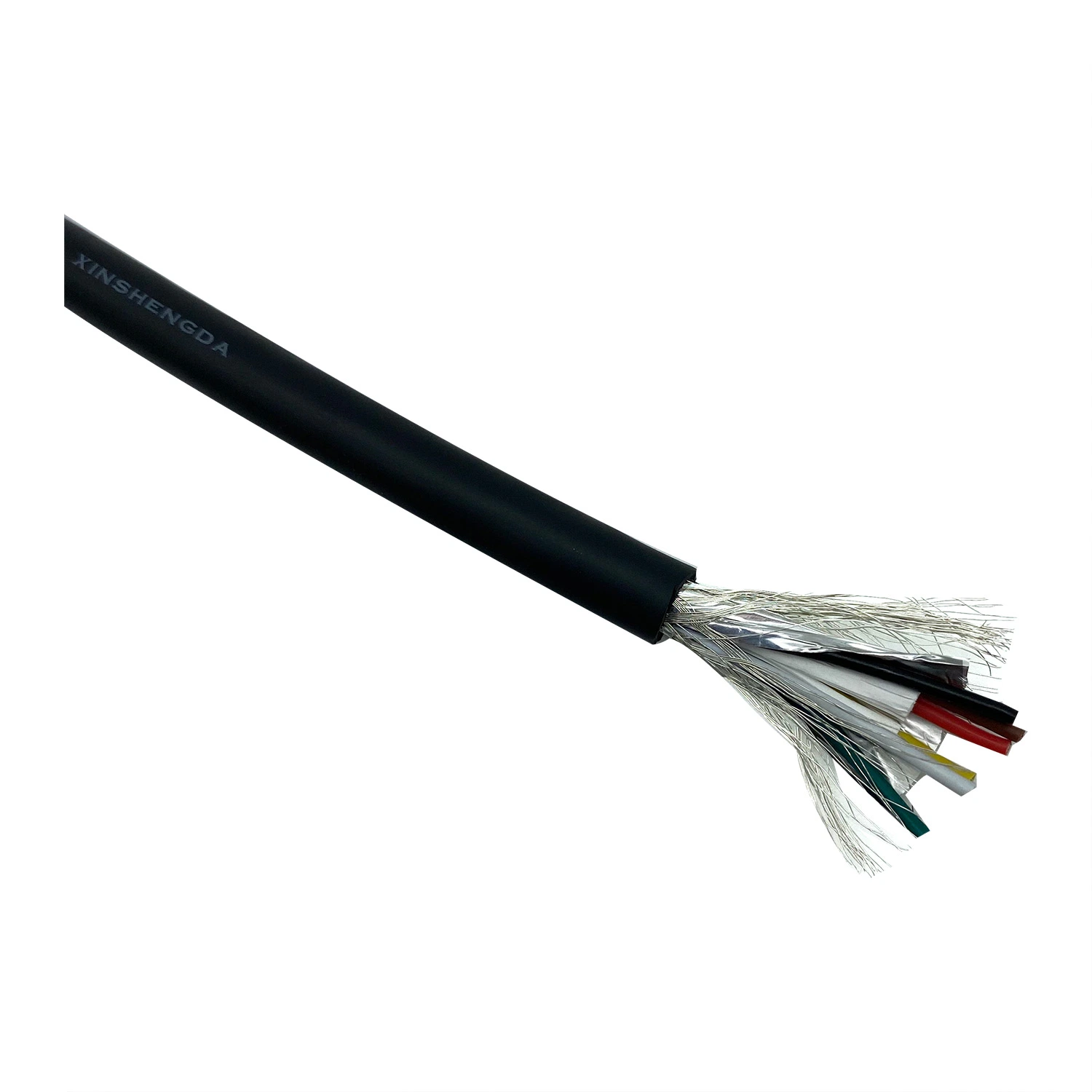 Multi hilo conductor de cobre Rvv eléctrico Cable Negro con camisa de nylon