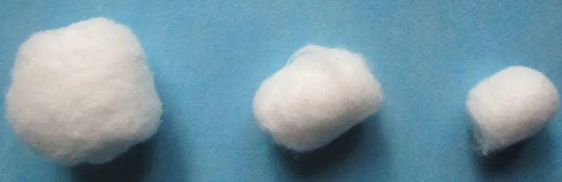 Steril/nicht steril, Sunmed Cotton Ball 0,8g, verschiedene Gewichte erhältlich, Cotton Ball, Medical Dressing