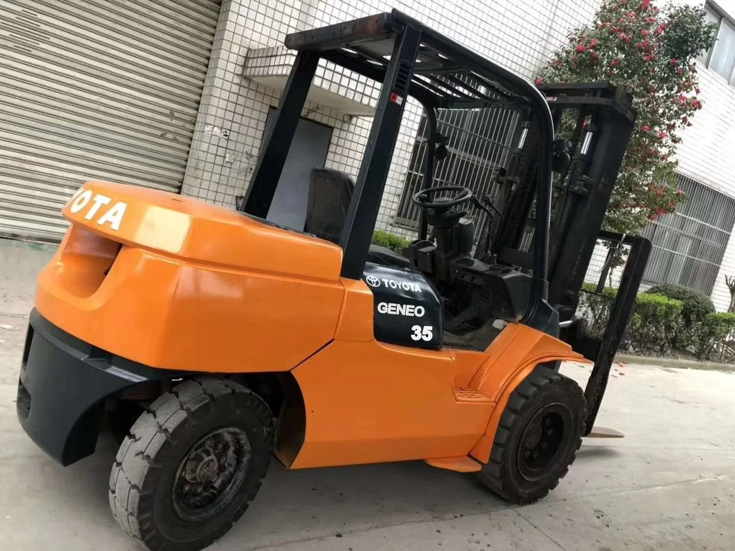 Used Japan Toyota Four-Wheel Electric Diesel Forklift 3 Tons Hangcha Forklift
