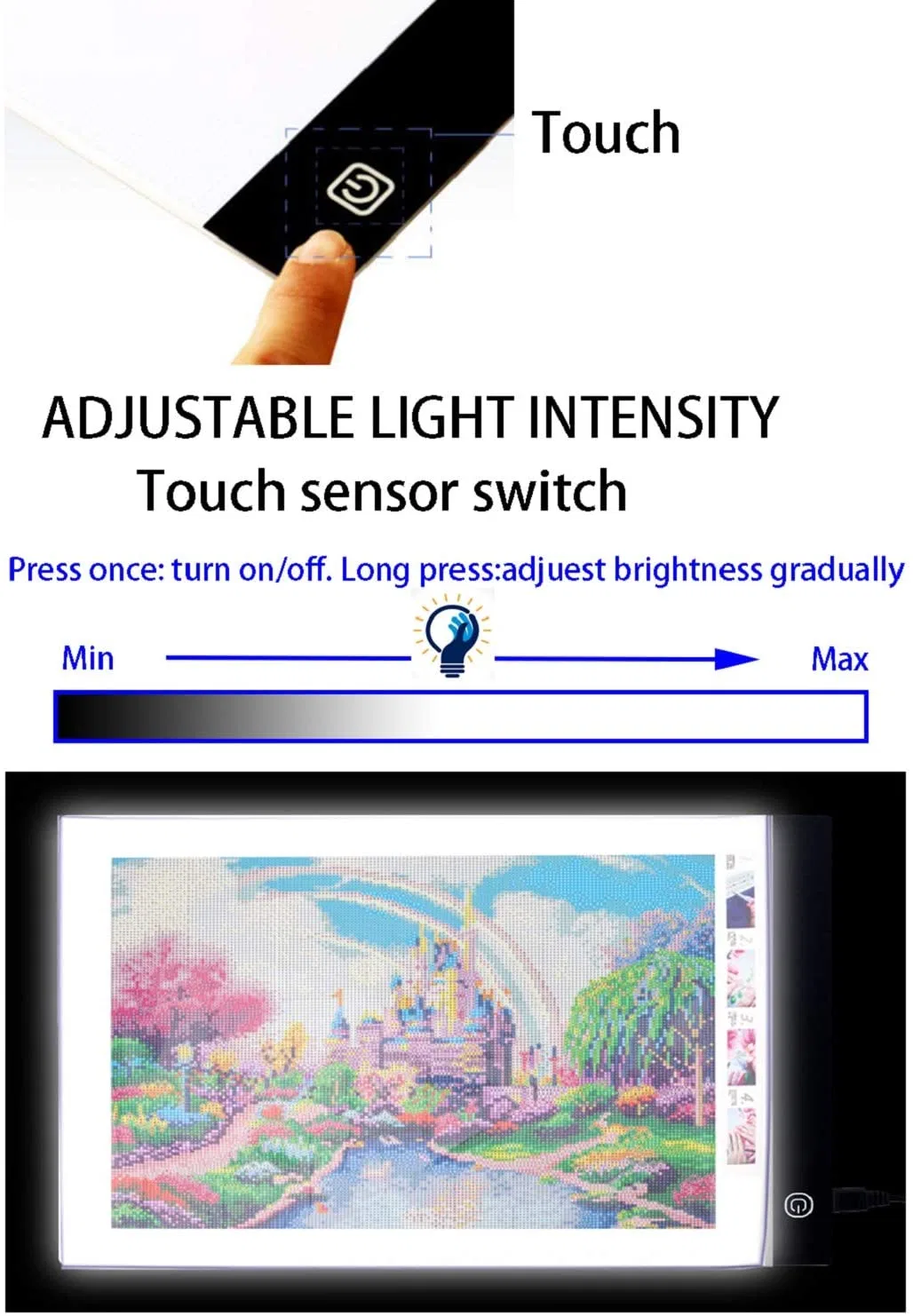 Amazon Hot Selling Digital Tablet Tracing Light Box for Diamond/CT/Sketch/Drawing for LED Light Pad