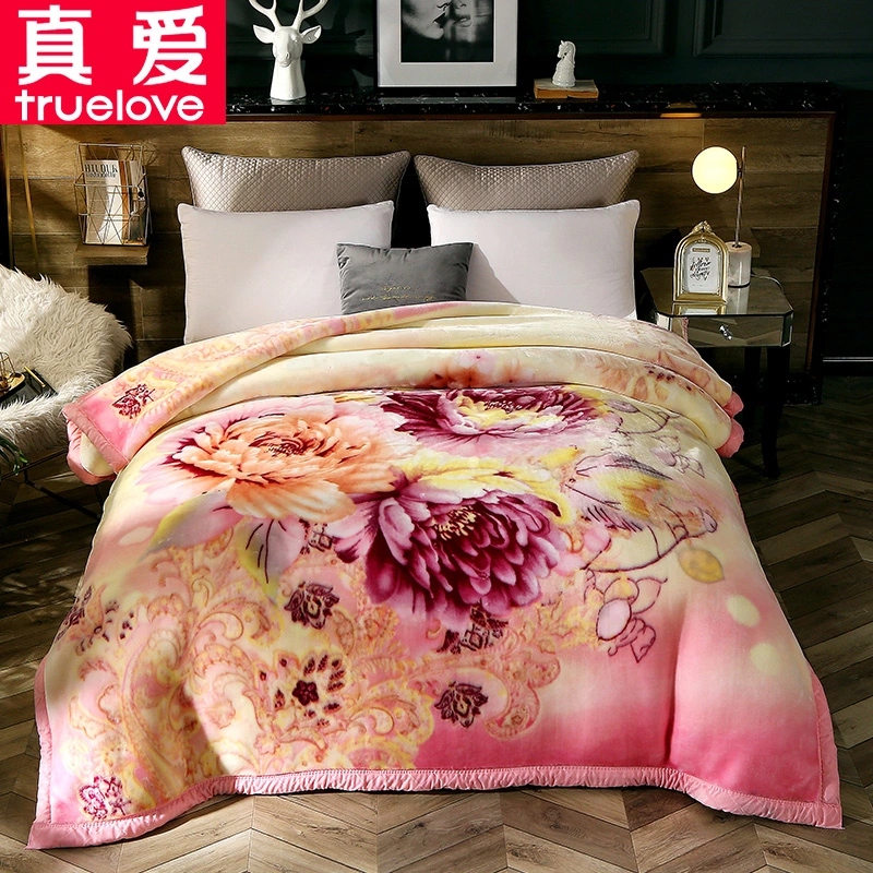 China Minky Startseite Winter Hochzeitsfestival Raschel Polar Fleece Bett Decken Truelove Blume Floral Tier Flanell Bewölkt Sherpa Mink Koreanisch Hersteller Von Pauschalangeboten