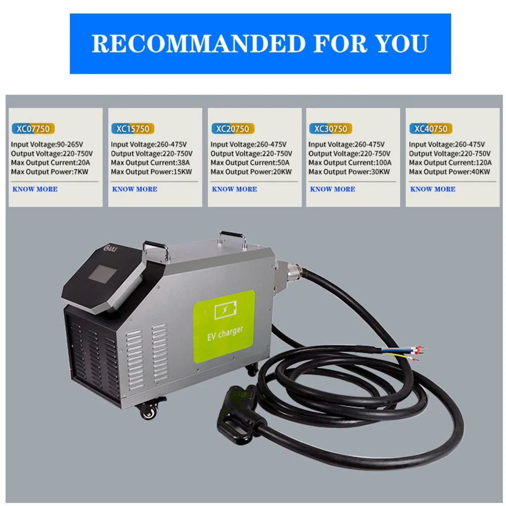 Ocpp CCS 7kw 15kw 20kw 30kw 40kw Super Fast EV Charger Station Portable Electric Car Charging Pile Station