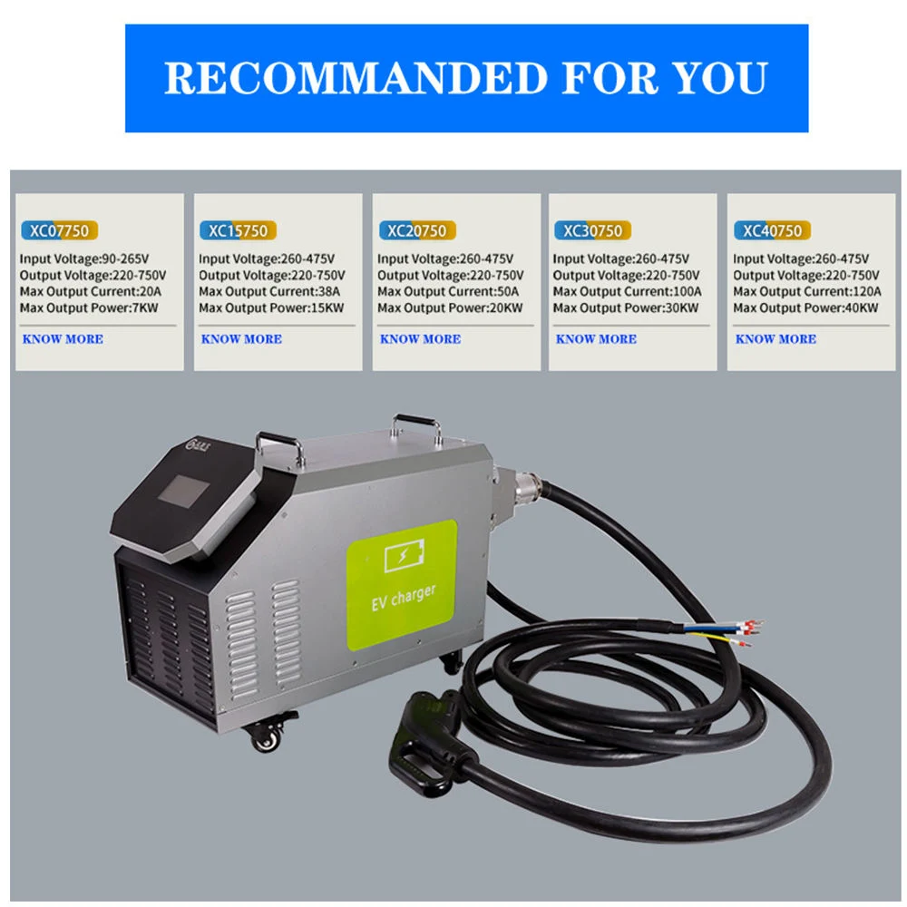 OCPP CCS 7kw 15kw 20kw 30kw 40kw Super Fast EV Ladestation Portable Electric Car Charging Pile Station