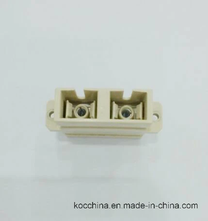 Sc Fiber Optic Duplex Adaptor with Beige Color