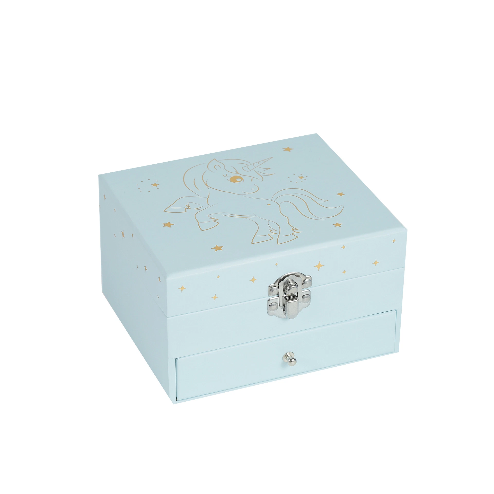 Double-Layer Jewelry Storage Box New Birthday Music Gift Box Children's Toy Box Ring Packing Box