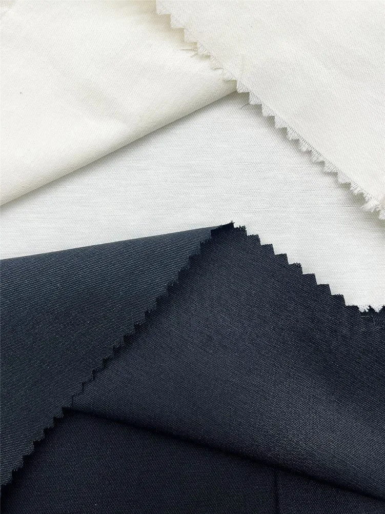 Polyester Cotton Fabric 75D*21S Twill 192 GSM 53% C 47%P Jacket Fabric For Textile Garment