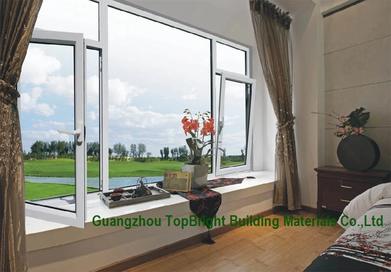 Thermal Break Aluminum Casement Window with CE Approved Double Glazed Glass As2047 Window Grill Design