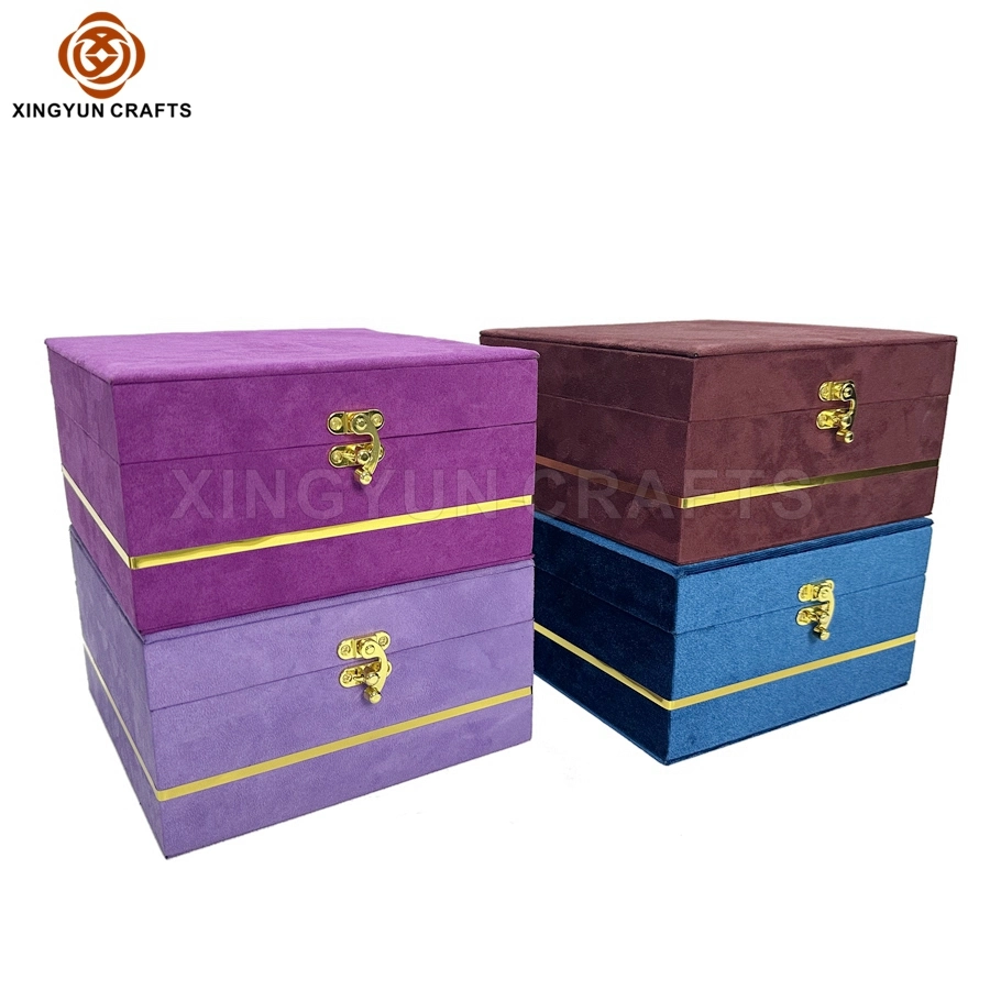 2023 Neue Samt Schmuck Uhrensammlung Box Holz Paket Box Mit Sperre