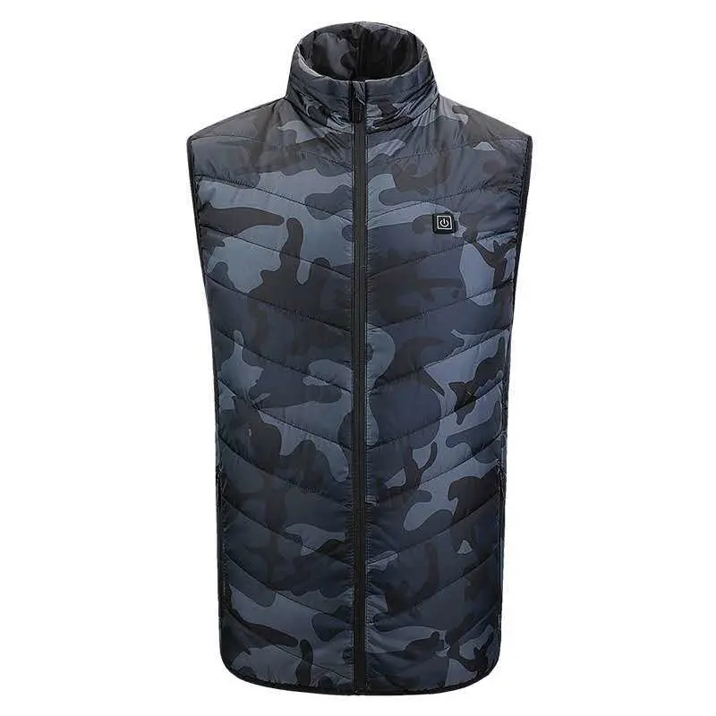 Places Heated Vest Men Women USB Heated Jacket Heating Vest Thermal Clothing Hunting Vest Winter Heating Jacket Blacks-6XL