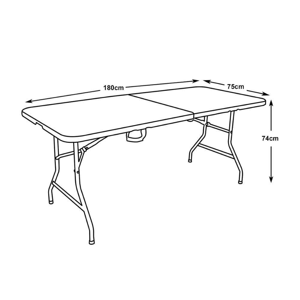 Party Dining Picnic HDPE Foldable 6FT 4FT 5FT 6FT 8FT Outdoor Garden Plastic Folding Tables and Chairs Setting